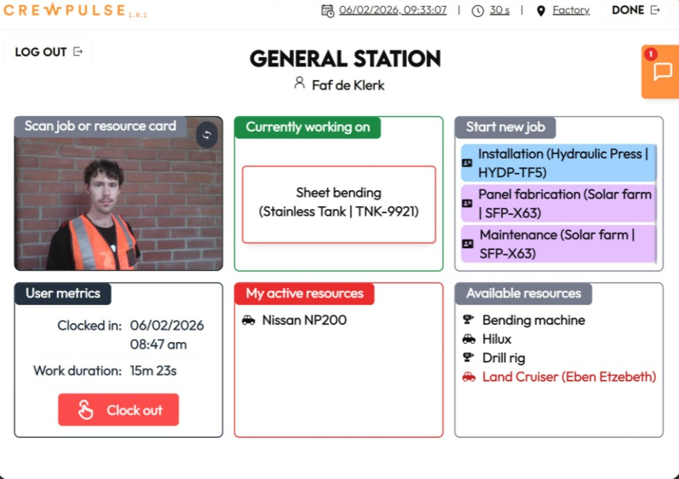 Kiosk app station preview